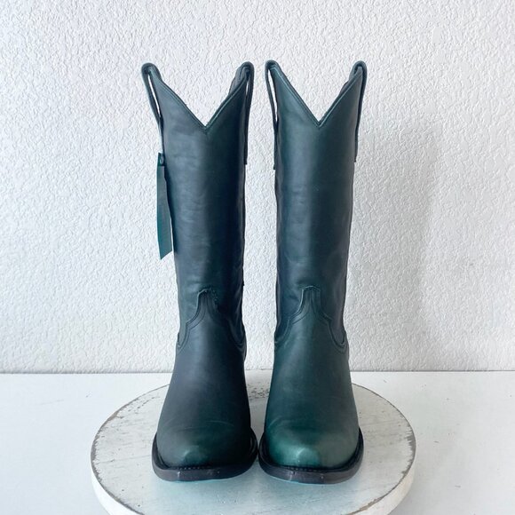 Lane EMMA JANE Womens Cowboy Boots 8.5 Green Western Cowgirl Mid Calf Tall - Picture 5 of 11